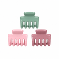 WAO! Mini Hair Claw Clips Set - Green & Pink