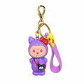 Purple Labubu x Sanrio Character Keychain