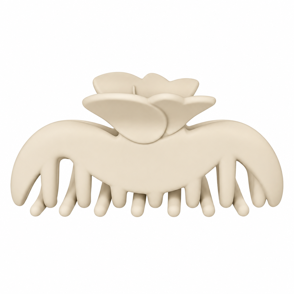 WAO! Large Hair Claw Clip - Cream