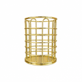 Gold Wire Round Pencil Holder