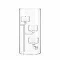 Tall Glass Hurricane Candle Holder
