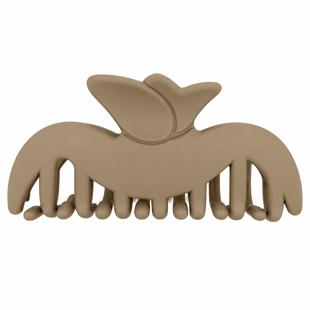 WAO! Large Hair Claw Clip - Taupe