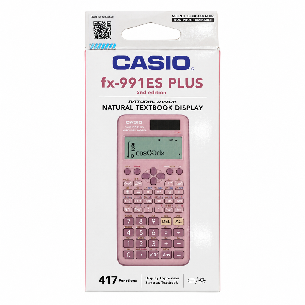 Casio fx-991ES PLUS Scientific Calculator - Pink