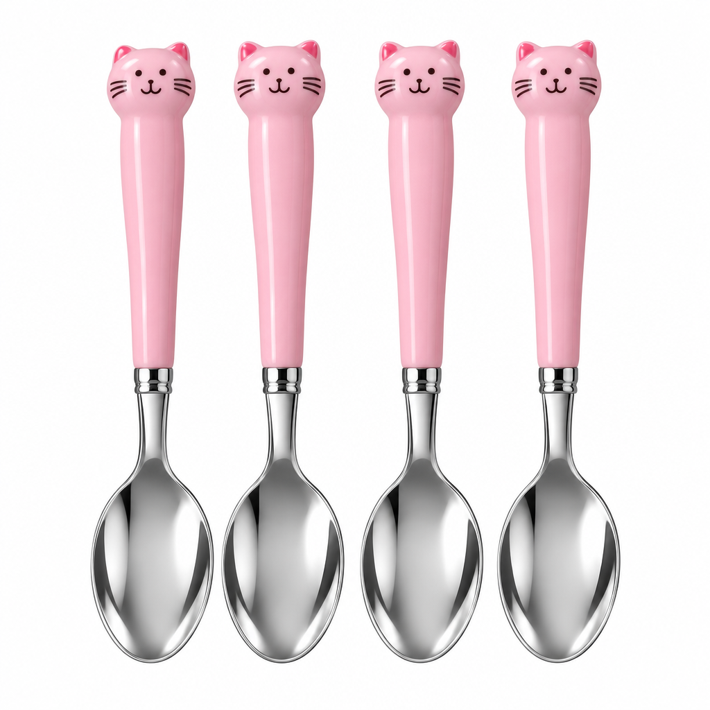 Pink Cat Spoons