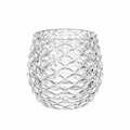 Fish Scale Textured Glass Tumbler