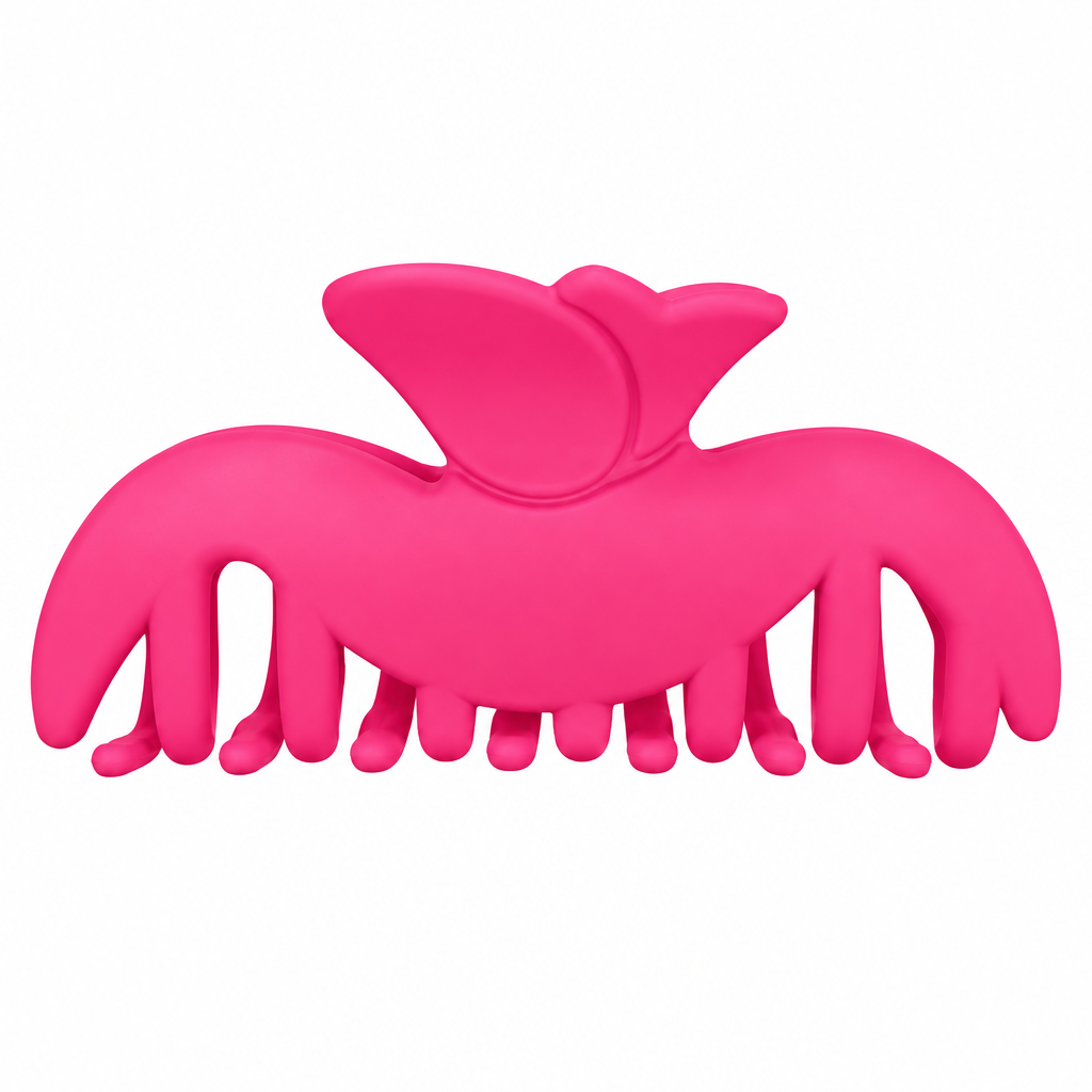 WAO! Large Hair Claw Clip - Hot Pink